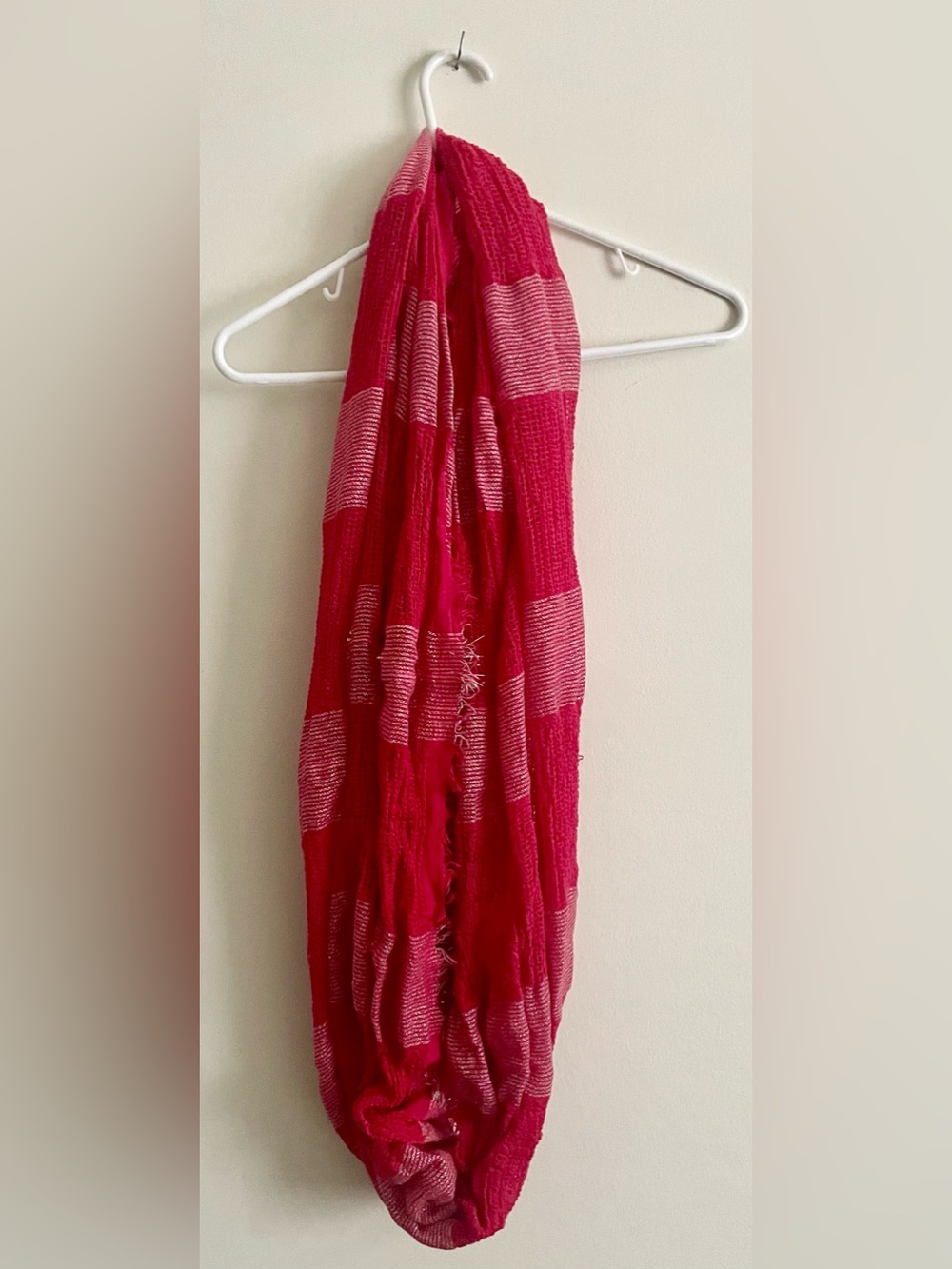 🍎 Nordstrom BP Infinity Snood Striped Scarf with Metallic Fringe 🍎